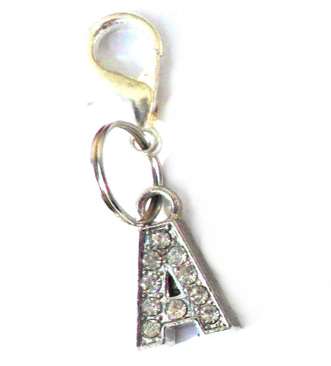A-Z Crystal Slider Letters 10mm - Silver