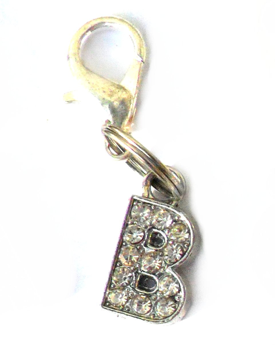 A-Z Crystal Slider Letters 10mm - Silver