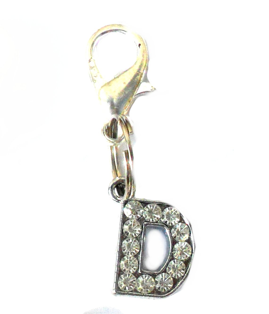 A-Z Crystal Slider Letters 10mm - Silver