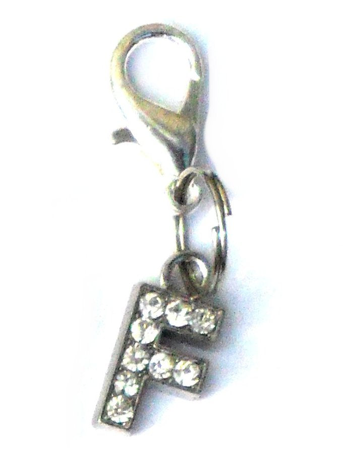 A-Z Crystal Slider Letters 10mm - Silver