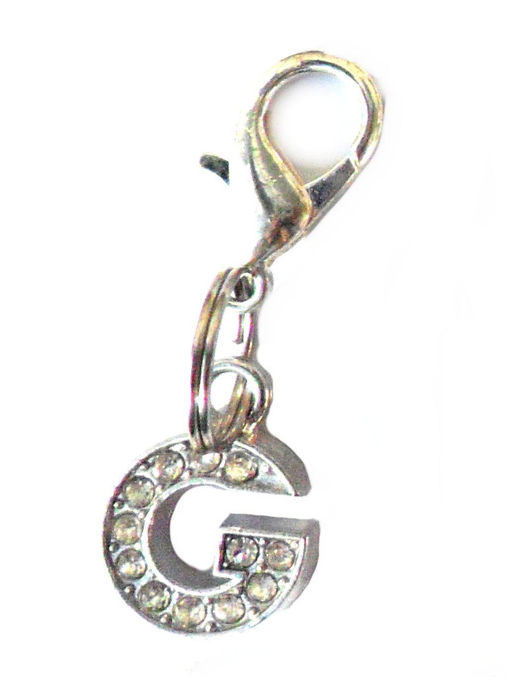 A-Z Crystal Slider Letters 10mm - Silver