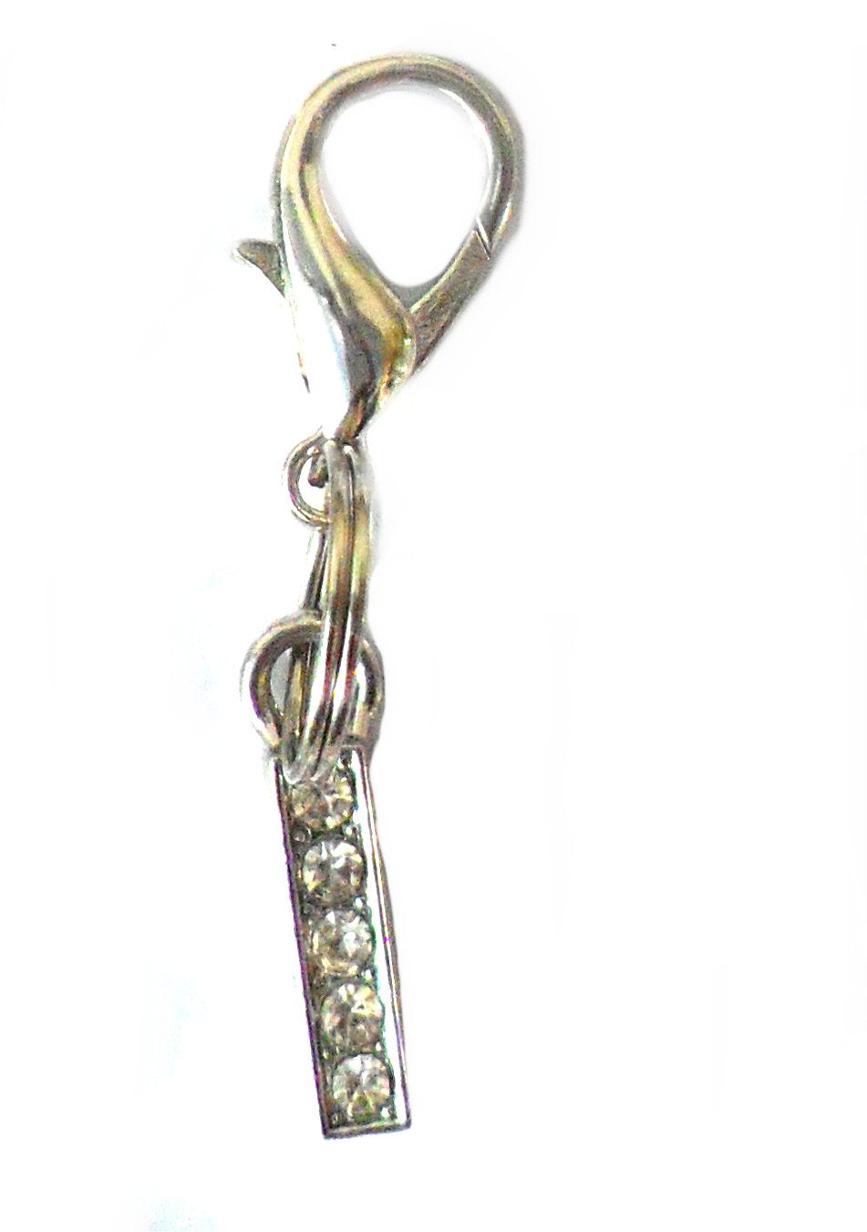 A-Z Crystal Slider Letters 10mm - Silver