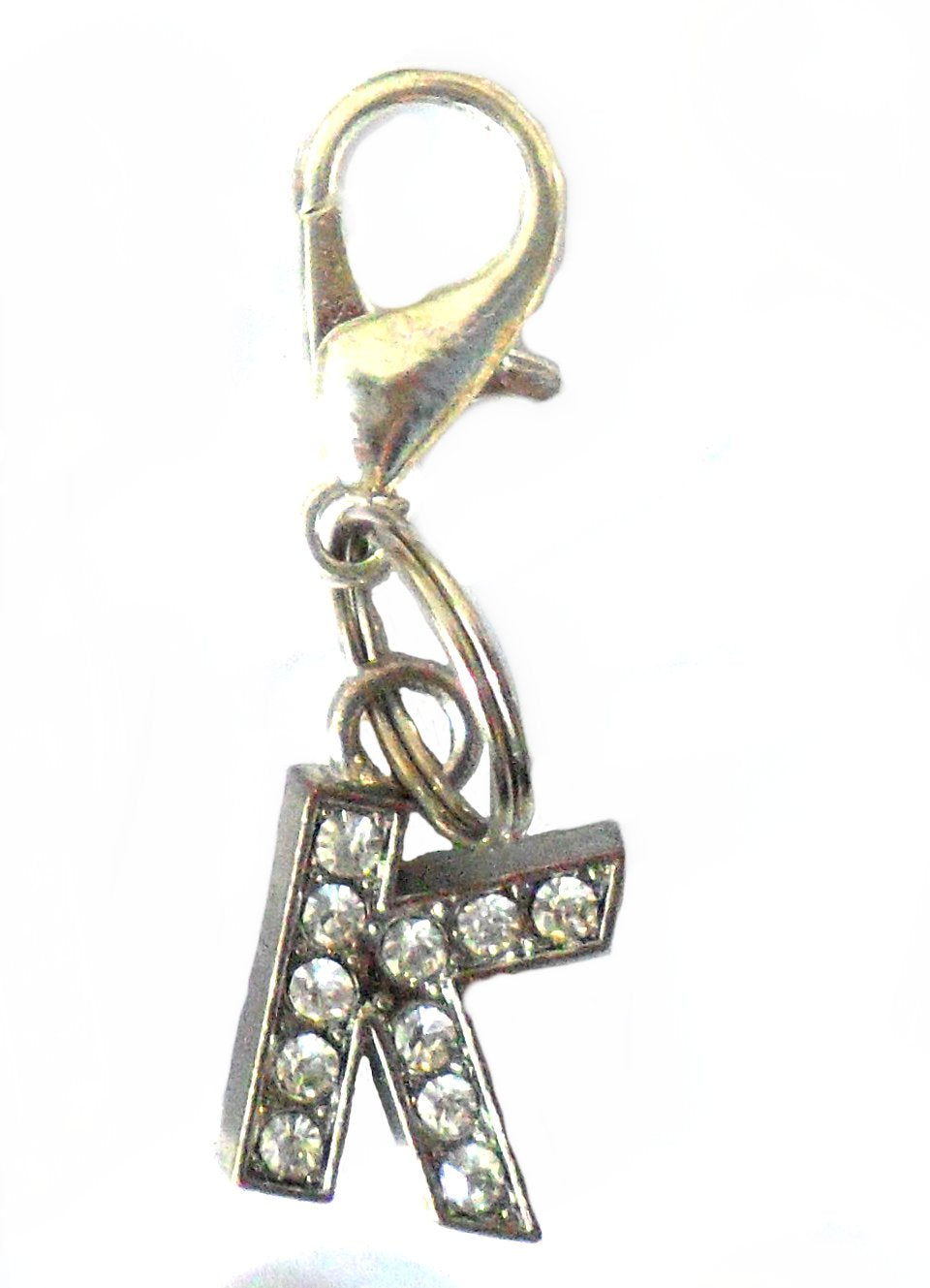 A-Z Crystal Slider Letters 10mm - Silver