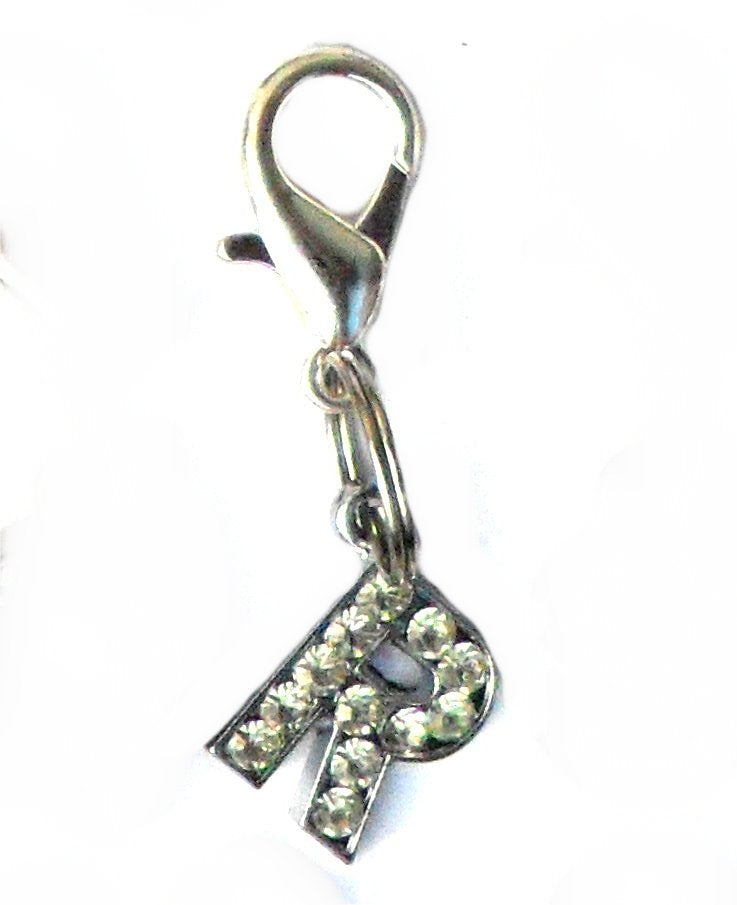 A-Z Crystal Slider Letters 10mm - Silver