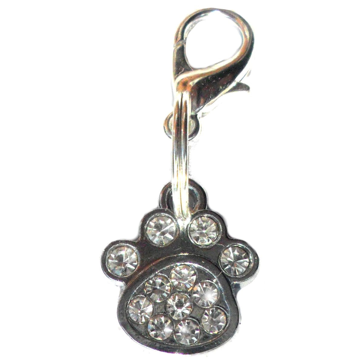 Small Rhinestone Paw Charms