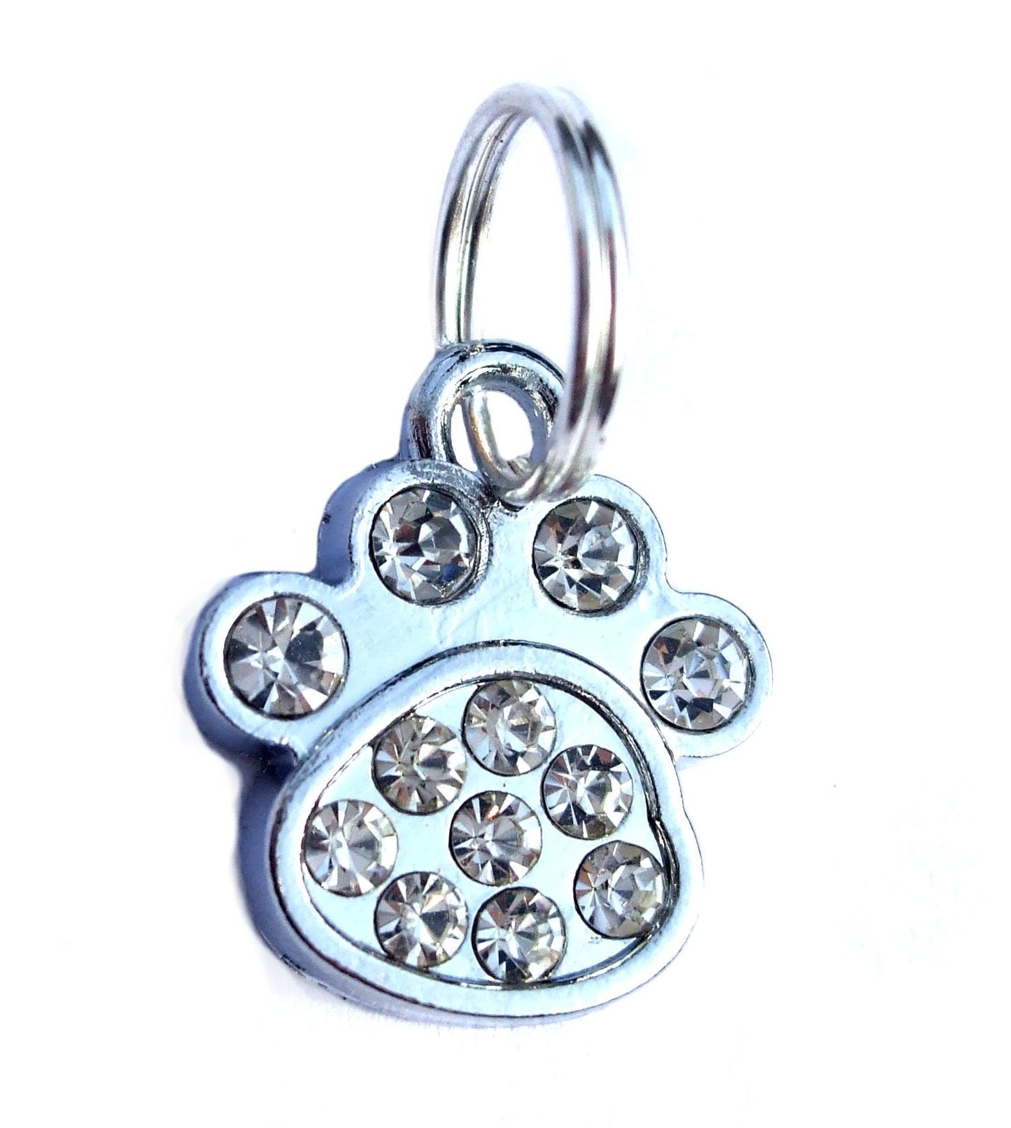 Small Rhinestone Paw Charms
