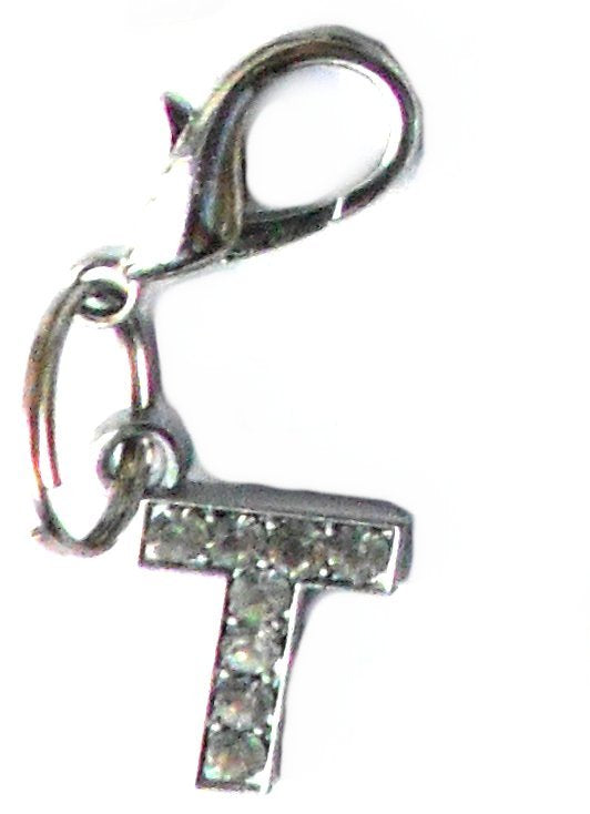 A-Z Crystal Slider Letters 10mm - Silver