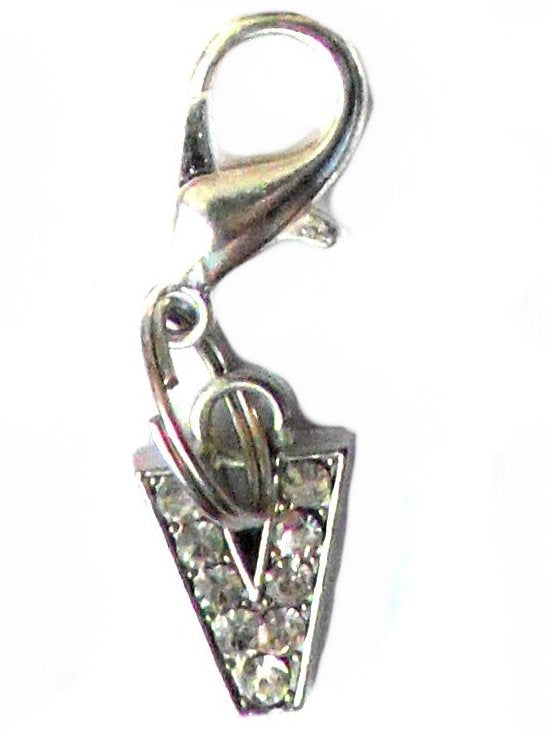 A-Z Crystal Slider Letters 10mm - Silver