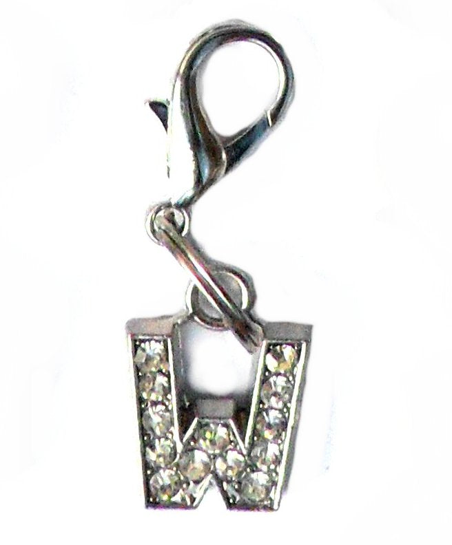 A-Z Crystal Slider Letters 10mm - Silver