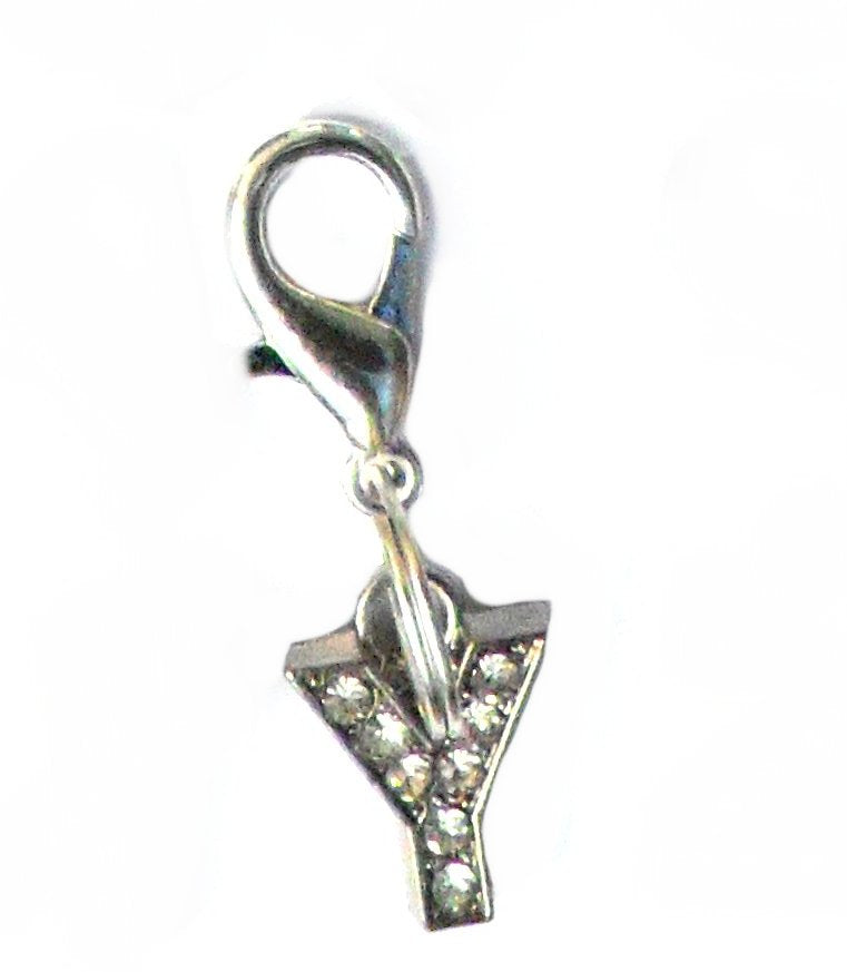 A-Z Crystal Slider Letters 10mm - Silver