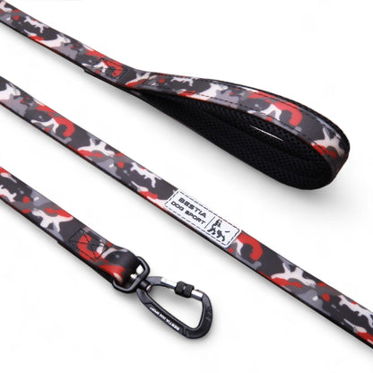 Dog Sport Tactical Leash Red Camo