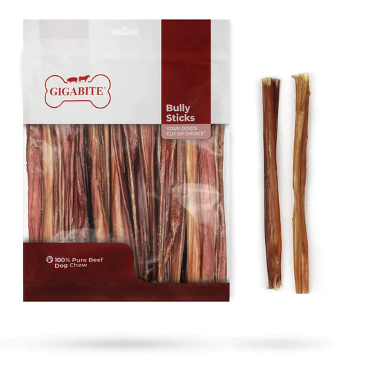 Bites of 6 Inch Odor-Free All Natural Bully Sticks by Best Pet Supplies
