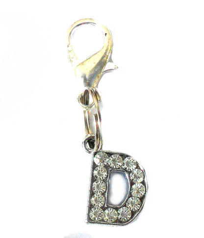 A-Z Crystal Slider Letters 10mm - Silver