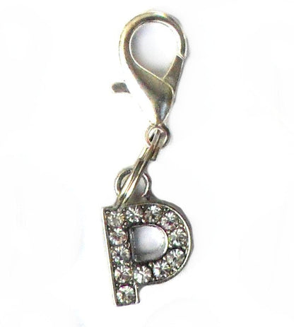 A-Z Crystal Slider Letters 10mm - Silver