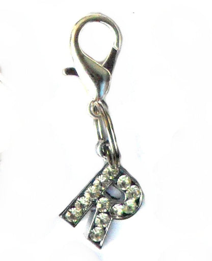 A-Z Crystal Slider Letters 10mm - Silver