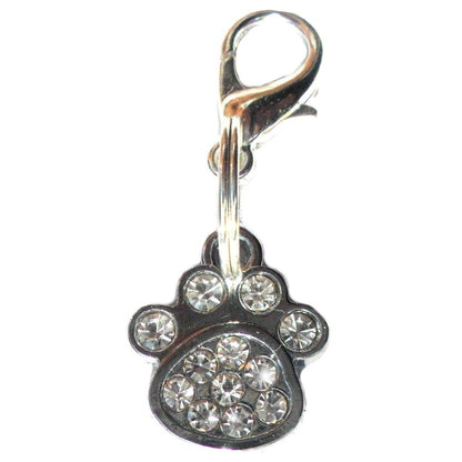 Small Rhinestone Paw Charms