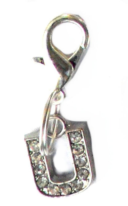 A-Z Crystal Slider Letters 10mm - Silver