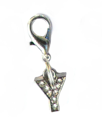 A-Z Crystal Slider Letters 10mm - Silver