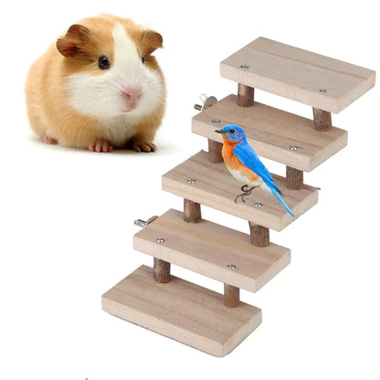 5 Layers Wood Small Animal LadderPets Chewing Toys